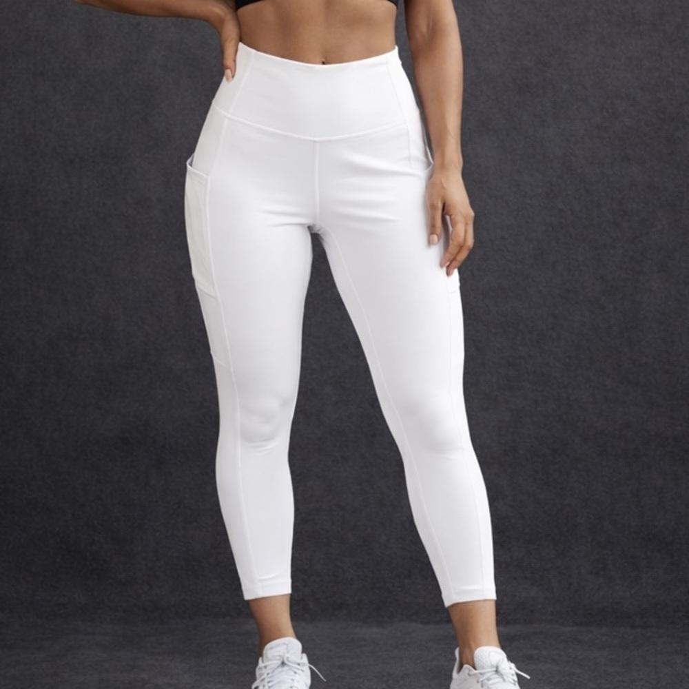 Lululemon Athletica White High-Rise Leggings